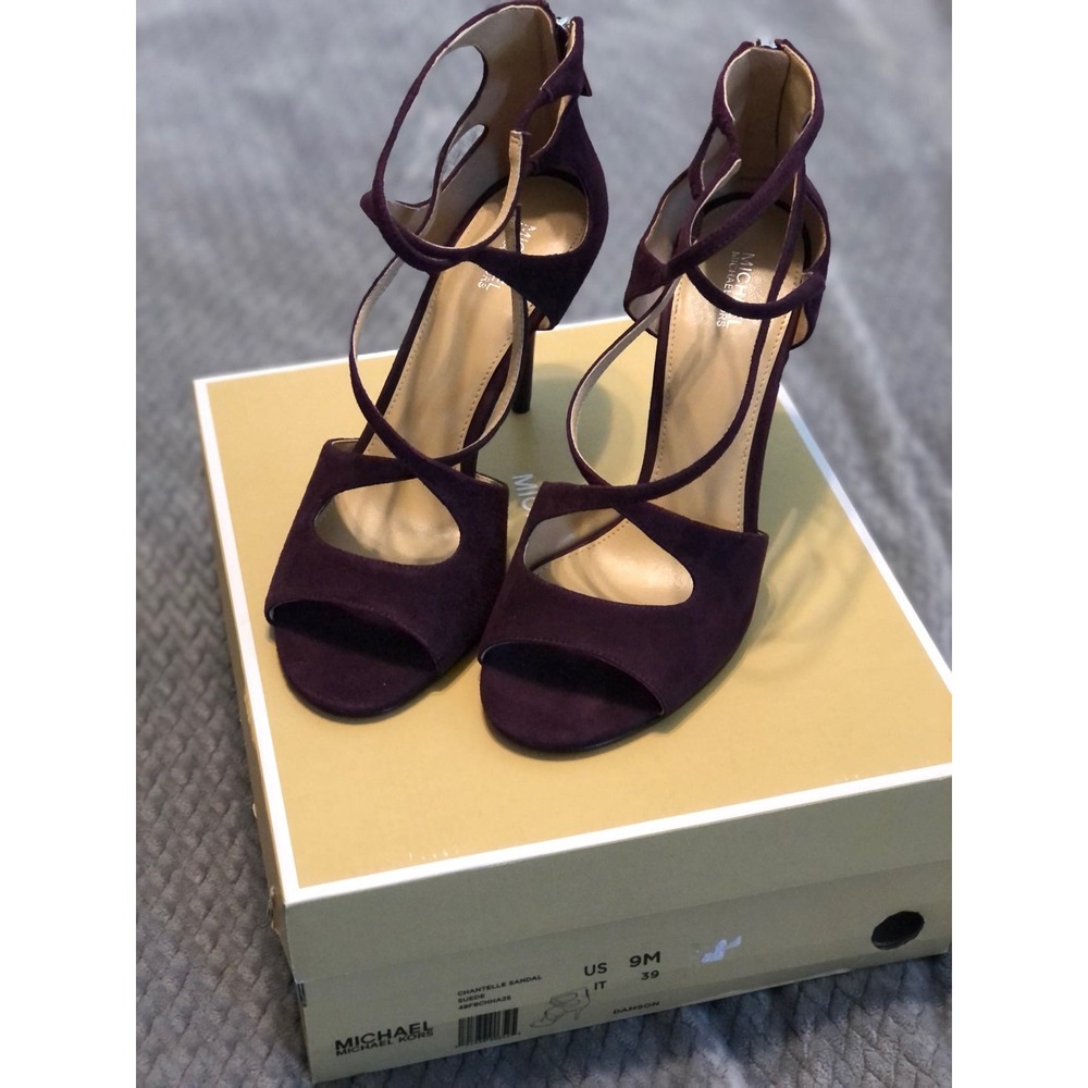 Womens Michael Kors "Chantelle Sandal" Heel - Damson - size 9